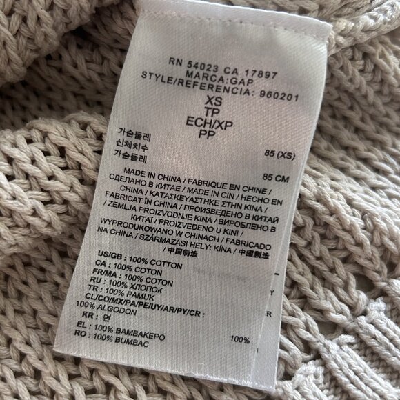 GAP Short Sleeve Open-Stitch Sweater Top ASO Clara Oswald - Picture 8 of 10